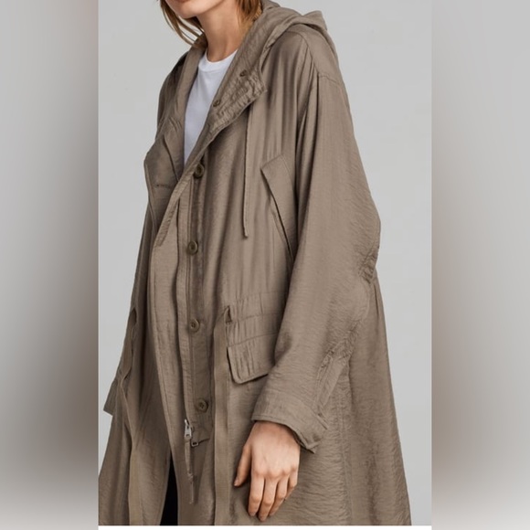 ALL SAINTS Kinsley Parka Size Small - Picture 2 of 9